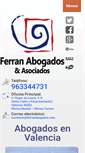 Mobile Screenshot of ferranabogados.com
